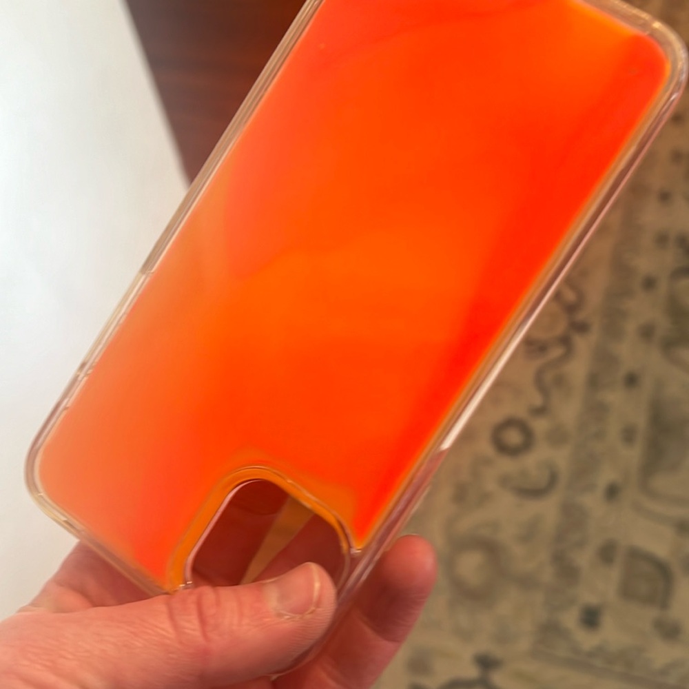 IPHONE 11 PRO MAX CASE with orange sand